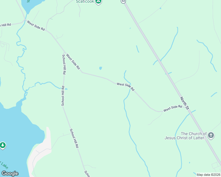 map of restaurants, bars, coffee shops, grocery stores, and more near 157 West Side Road in Goshen