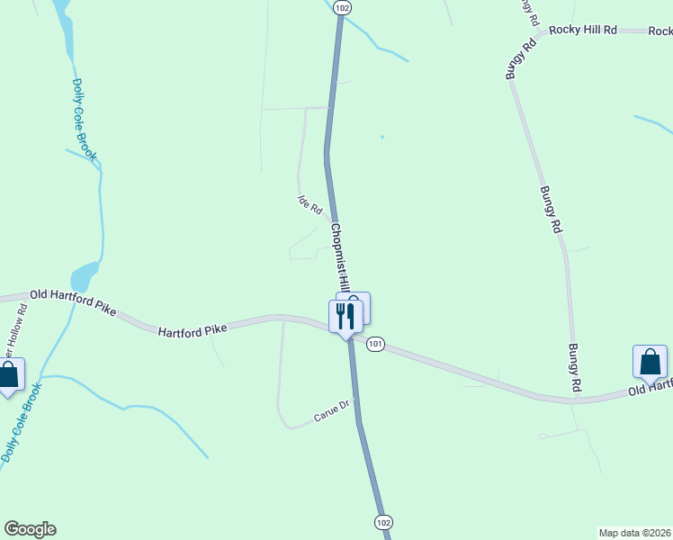 map of restaurants, bars, coffee shops, grocery stores, and more near 947 Chopmist Hill Road in Scituate