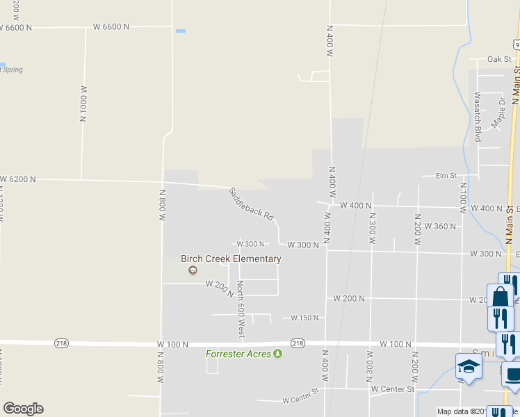 map of restaurants, bars, coffee shops, grocery stores, and more near 561 Saddleback Road in Smithfield