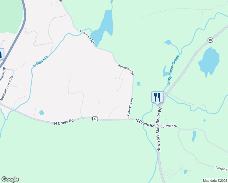 map of restaurants, bars, coffee shops, grocery stores, and more near 98 Powerline Lane in Staatsburg