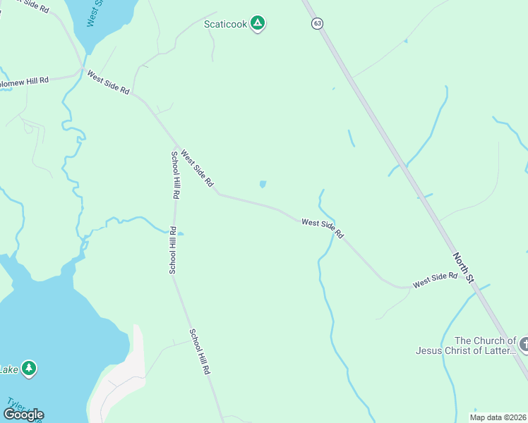 map of restaurants, bars, coffee shops, grocery stores, and more near 157 West Side Road in Goshen