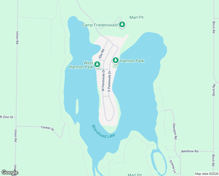 map of restaurants, bars, coffee shops, grocery stores, and more near 65536 East Peninsula Drive in Cassopolis