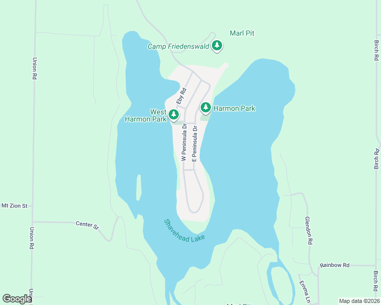 map of restaurants, bars, coffee shops, grocery stores, and more near 65536 East Peninsula Drive in Cassopolis