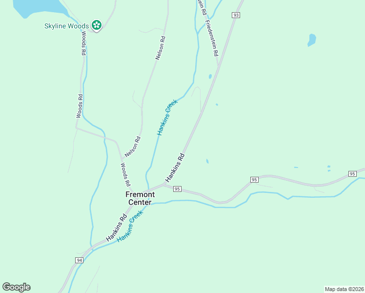 map of restaurants, bars, coffee shops, grocery stores, and more near 41 County Road 93 in Fremont Center