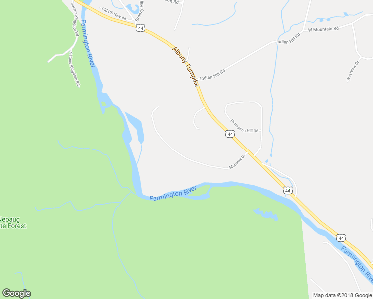 map of restaurants, bars, coffee shops, grocery stores, and more near 23 Mohawk Drive in Canton