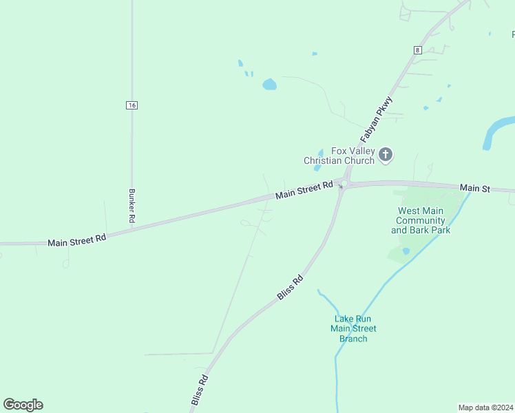 map of restaurants, bars, coffee shops, grocery stores, and more near 40W609 Main Street in Batavia