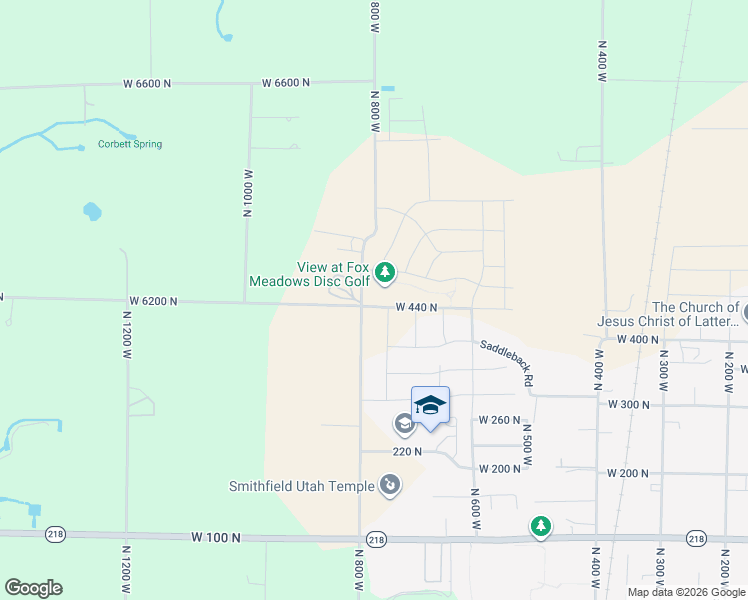 map of restaurants, bars, coffee shops, grocery stores, and more near 795 West 440 North in Smithfield