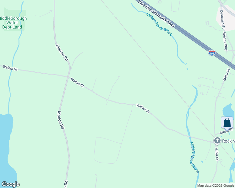 map of restaurants, bars, coffee shops, grocery stores, and more near 15 Goshen Way in Middleborough