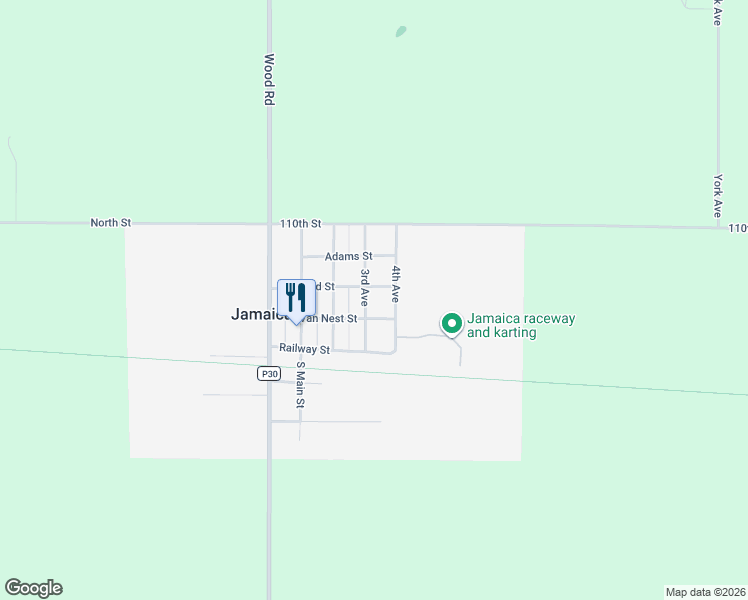 map of restaurants, bars, coffee shops, grocery stores, and more near 500 Richland Street in Jamaica