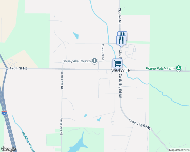 map of restaurants, bars, coffee shops, grocery stores, and more near 1209 Winchester Circle Northeast in Swisher