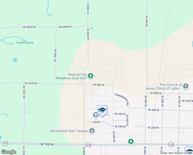 map of restaurants, bars, coffee shops, grocery stores, and more near 730 West 500 North in Smithfield