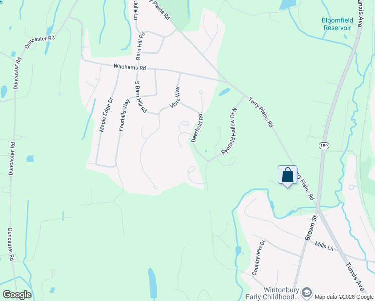 map of restaurants, bars, coffee shops, grocery stores, and more near 81 Arrowwood Lane in Bloomfield