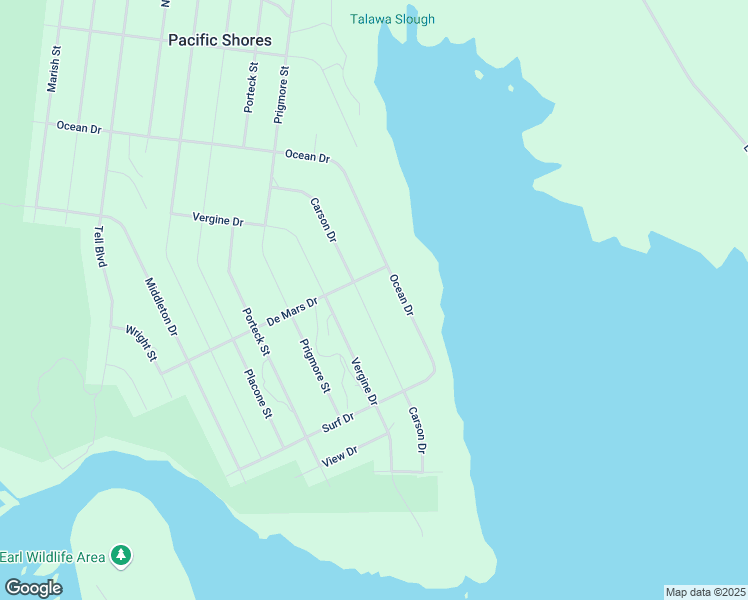 map of restaurants, bars, coffee shops, grocery stores, and more near 260 Carson Drive in Crescent City