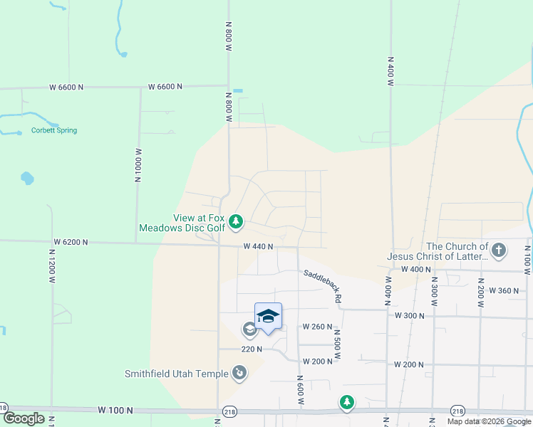 map of restaurants, bars, coffee shops, grocery stores, and more near 535 North 700 West in Smithfield