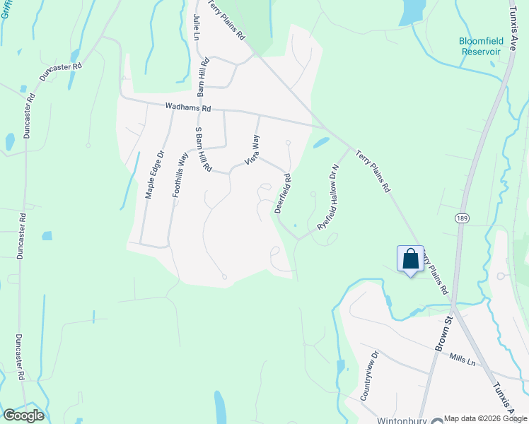 map of restaurants, bars, coffee shops, grocery stores, and more near 81 Arrowwood Lane in Bloomfield