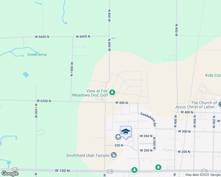 map of restaurants, bars, coffee shops, grocery stores, and more near 527 North 770 West in Smithfield