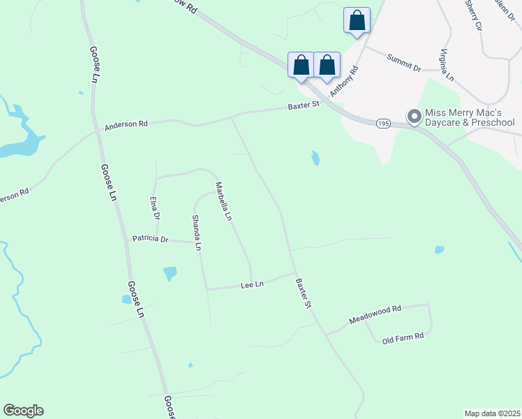 map of restaurants, bars, coffee shops, grocery stores, and more near 118 Baxter Street in Tolland