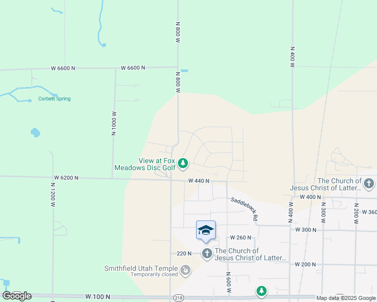 map of restaurants, bars, coffee shops, grocery stores, and more near 560 North 770 West in Smithfield