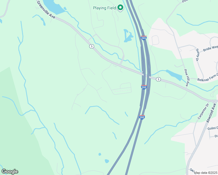 map of restaurants, bars, coffee shops, grocery stores, and more near 121 Charlie's Way in Johnston
