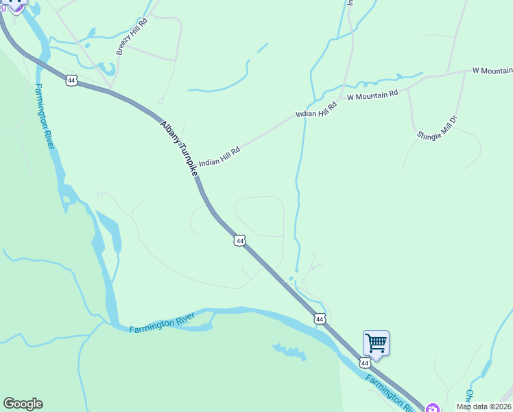 map of restaurants, bars, coffee shops, grocery stores, and more near 24 Thompson Hill Road in Canton