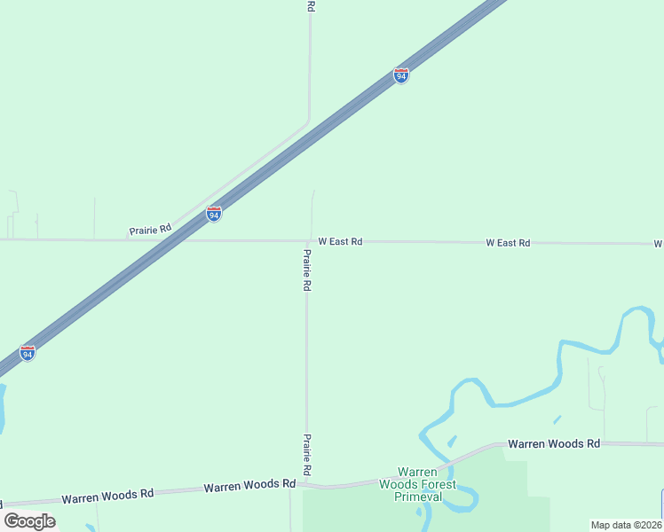 map of restaurants, bars, coffee shops, grocery stores, and more near 7260 West East Road in Three Oaks