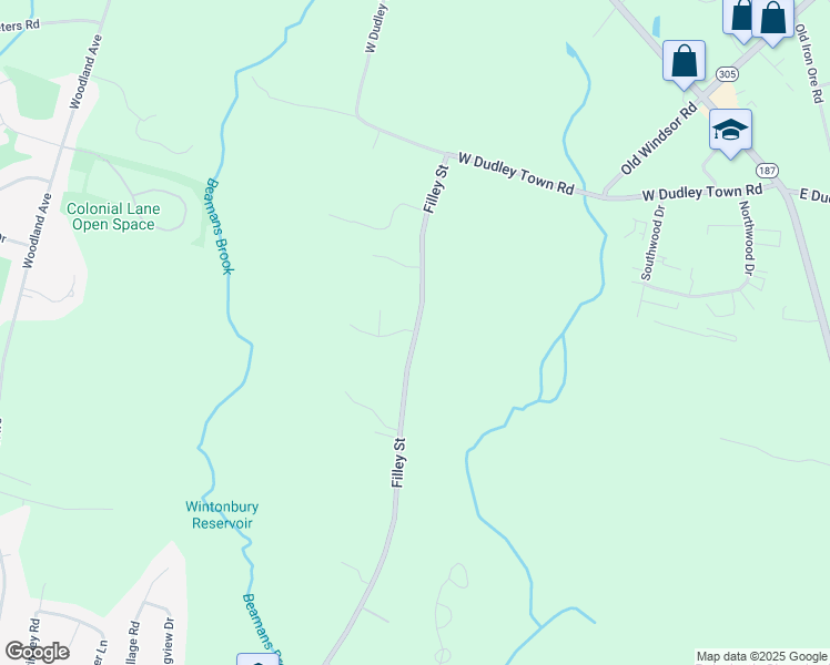 map of restaurants, bars, coffee shops, grocery stores, and more near 78 Filley Street in Bloomfield