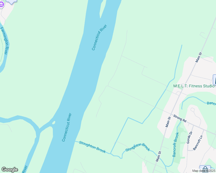map of restaurants, bars, coffee shops, grocery stores, and more near L251 Main Street in South Windsor