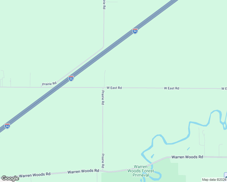 map of restaurants, bars, coffee shops, grocery stores, and more near 7260 West East Road in Three Oaks
