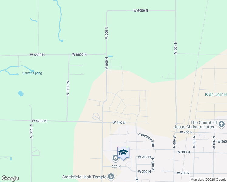 map of restaurants, bars, coffee shops, grocery stores, and more near 767 West 600 North in Smithfield
