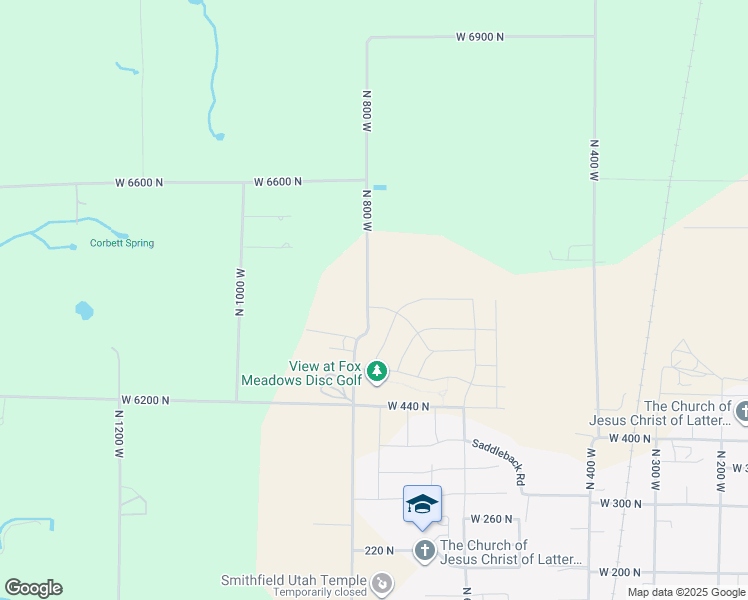 map of restaurants, bars, coffee shops, grocery stores, and more near 797 West 600 North in Smithfield