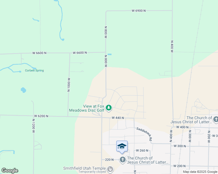 map of restaurants, bars, coffee shops, grocery stores, and more near 787 West 600 North in Smithfield
