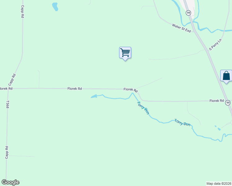 map of restaurants, bars, coffee shops, grocery stores, and more near 5091-5111 Florek Rd in Edinboro