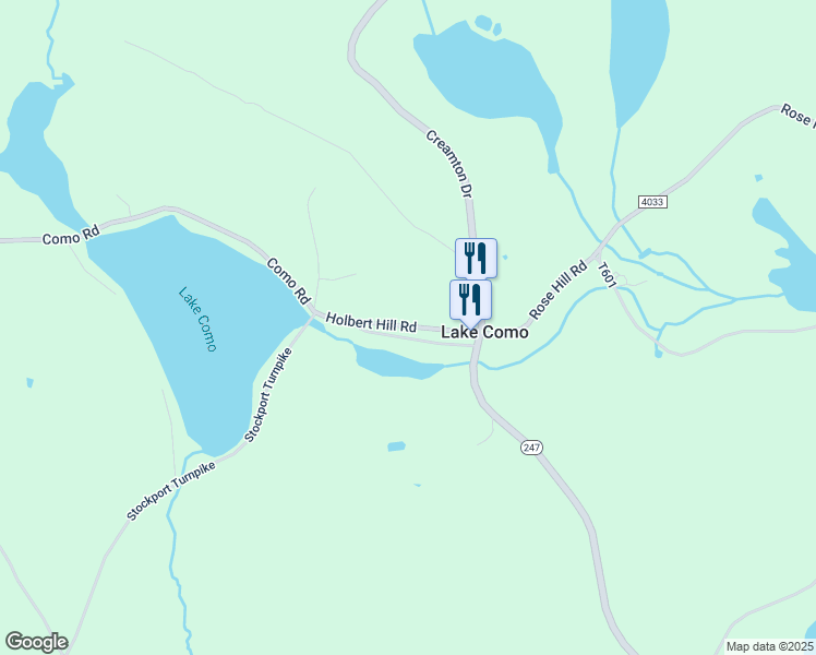 map of restaurants, bars, coffee shops, grocery stores, and more near Holbert Hill Road in Wayne County