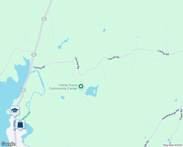 map of restaurants, bars, coffee shops, grocery stores, and more near 103 Carney Road in Ulster Park