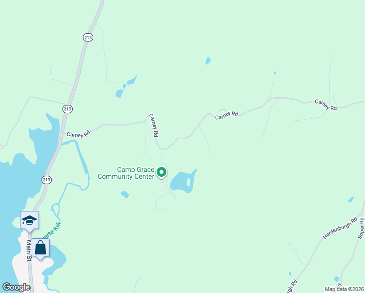 map of restaurants, bars, coffee shops, grocery stores, and more near 103 Carney Road in Ulster Park