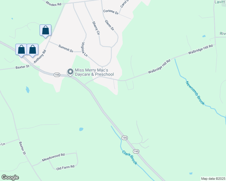 map of restaurants, bars, coffee shops, grocery stores, and more near 16 Hughs Road in Tolland