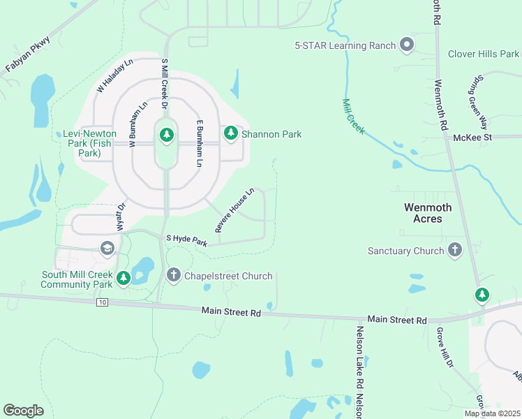 map of restaurants, bars, coffee shops, grocery stores, and more near 1S254 South Hyde Park in Geneva