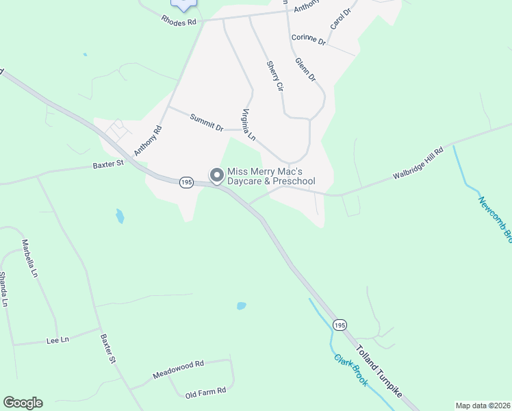 map of restaurants, bars, coffee shops, grocery stores, and more near 495 Merrow Road in Tolland