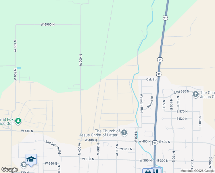 map of restaurants, bars, coffee shops, grocery stores, and more near 277 West 690 North in Smithfield