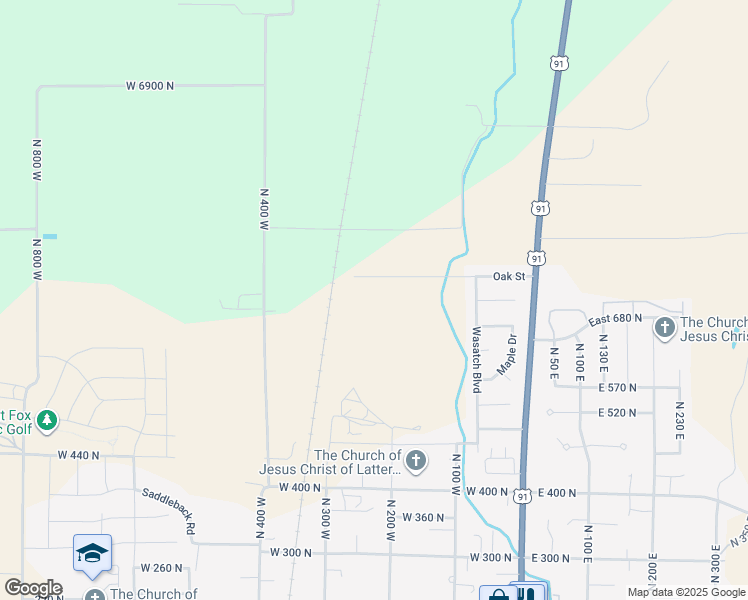 map of restaurants, bars, coffee shops, grocery stores, and more near 253 West 690 North in Smithfield