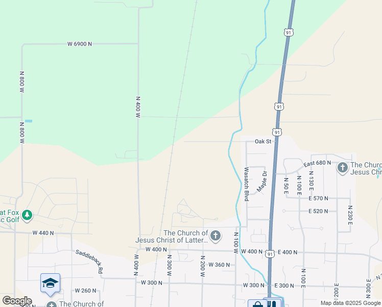 map of restaurants, bars, coffee shops, grocery stores, and more near 259 West 690 North in Smithfield