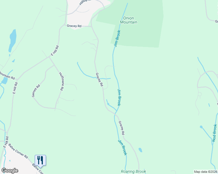 map of restaurants, bars, coffee shops, grocery stores, and more near 190 Gracey Road in Canton