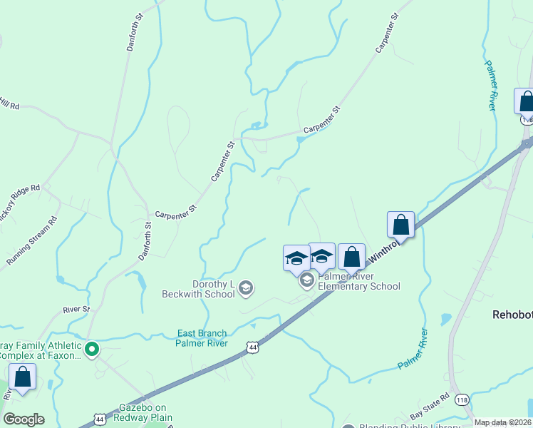 map of restaurants, bars, coffee shops, grocery stores, and more near in Rehoboth