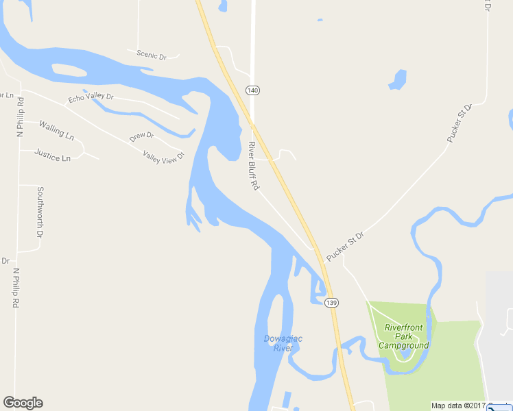 map of restaurants, bars, coffee shops, grocery stores, and more near 1828 River Bluff Street in Niles