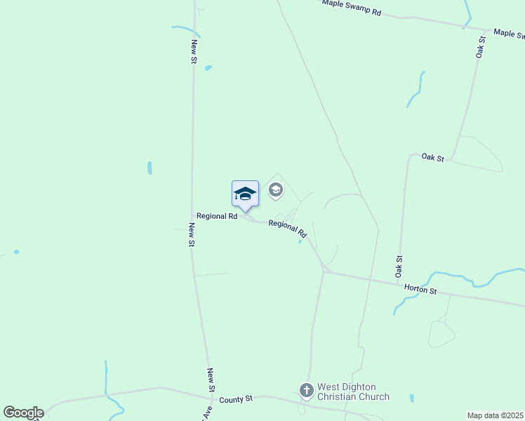 map of restaurants, bars, coffee shops, grocery stores, and more near 2700 Regional Road in Dighton