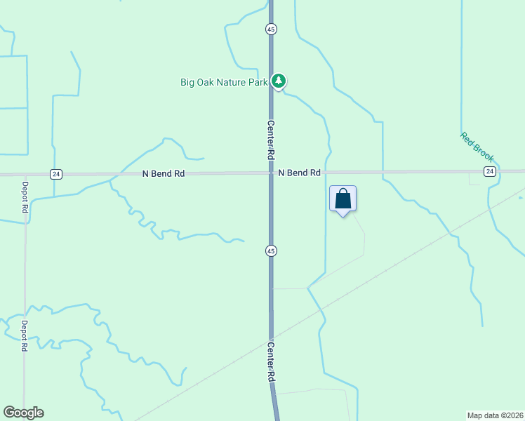 map of restaurants, bars, coffee shops, grocery stores, and more near 6107 Center Road in Ashtabula
