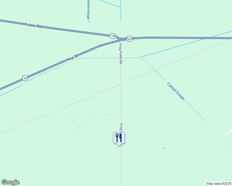 map of restaurants, bars, coffee shops, grocery stores, and more near 18627 Frog Pond Road in Fulton