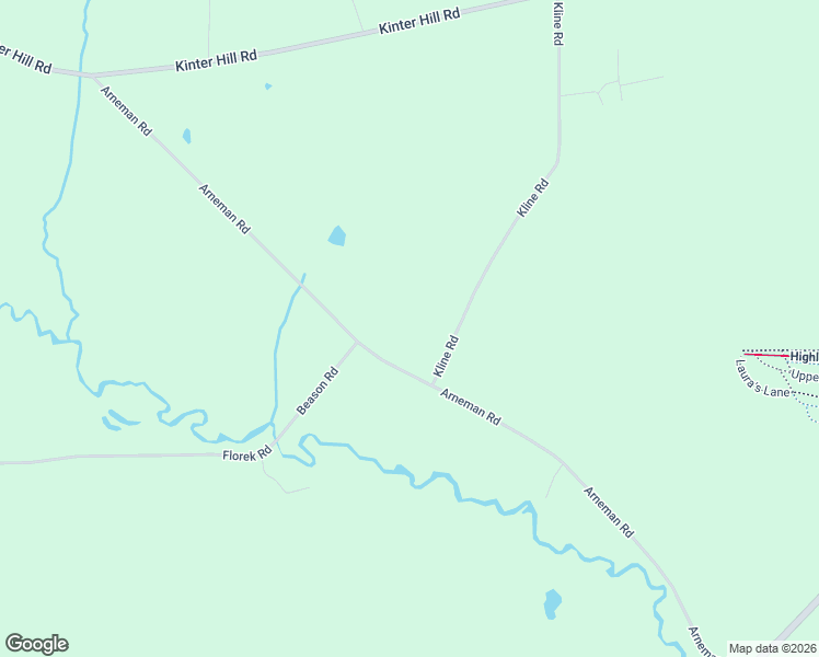 map of restaurants, bars, coffee shops, grocery stores, and more near 13971 Arneman Road in Edinboro