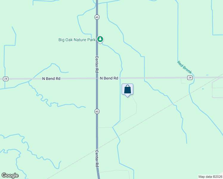 map of restaurants, bars, coffee shops, grocery stores, and more near 6107 Center Road in Ashtabula