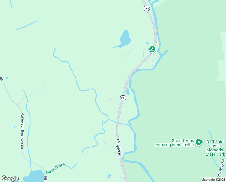 map of restaurants, bars, coffee shops, grocery stores, and more near 187 Chaplin Road in Eastford